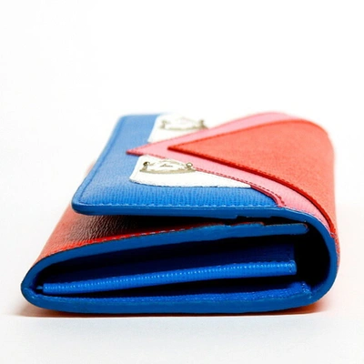 Shop Fendi Continental Multicolour Leather Wallet  ()