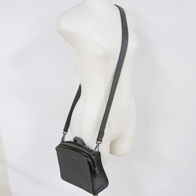 Shop Fendi Messenger Grey Leather Shoulder Bag ()