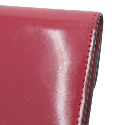 Shop Gucci Interlocking G Pink Patent Leather Wallet  ()