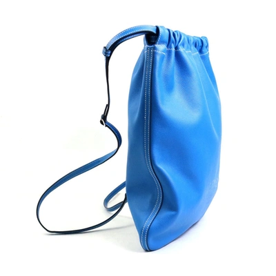 Hermès Hermes Blue Cheri Bridado Backpack Leather Pony-style calfskin  ref.1014168 - Joli Closet