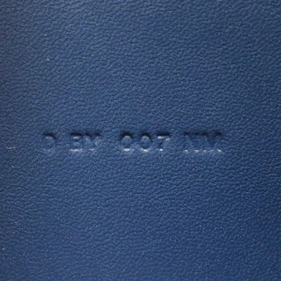 Shop Hermes Hermès Dogon Navy Leather Wallet  ()