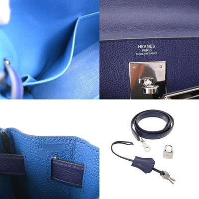 Kelly mini leather handbag Hermès Purple in Leather - 33195582