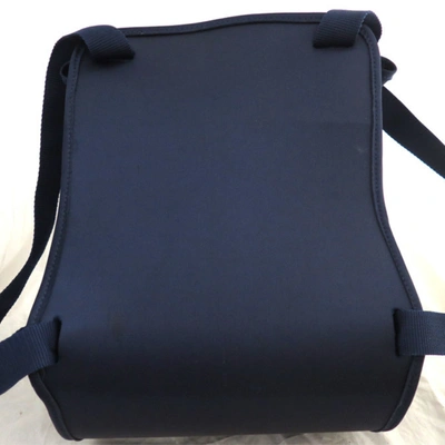 Shop Hermes Hermès Navy Synthetic Backpack Bag ()