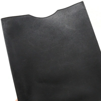 Shop Hermes Hermès Onimetou Black Leather Shopper Bag ()
