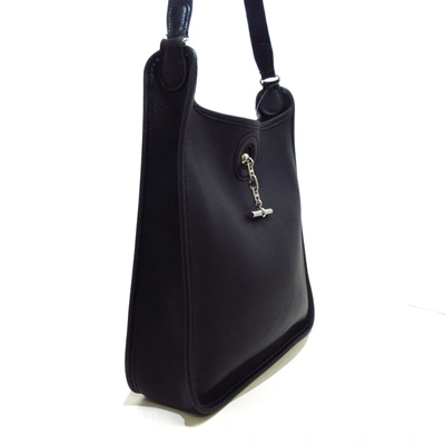 Hermes 2004 Black Calfskin Doblis VESPA Shoulder Pochette Bag TPM Lovely!