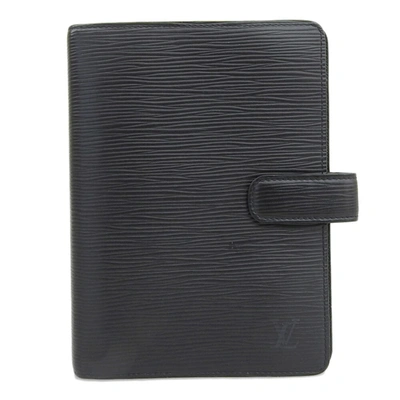 LOUIS VUITTON 1997 Agenda MM Epi leather black Wallet - Default