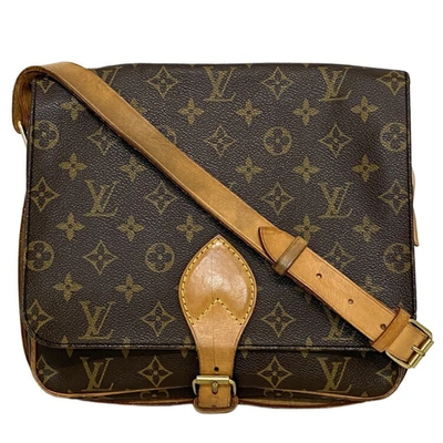 Pre-owned Louis Vuitton Cartouchière 26 Brown Canvas Shoulder Bag