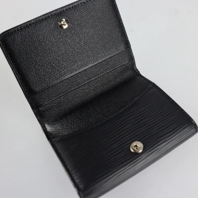 Pre-owned Louis Vuitton Ludlow Black Leather Wallet  ()