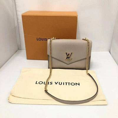 Pre-owned Louis Vuitton Mylockme Gold Leather Shopper Bag ()