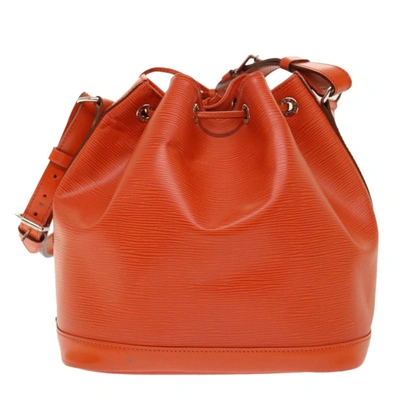Pre-owned Louis Vuitton Petit Noé Orange Leather Shoulder Bag ()