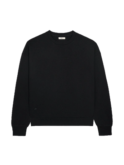 Shop Pangaia Recycled Wool Jersey Oversized Sweater — Black Xs