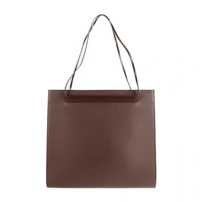 Pre-owned Louis Vuitton Saint Tropez Brown Leather Shoulder Bag ()