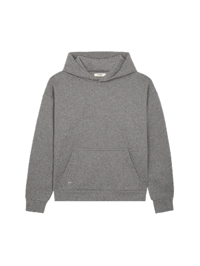 Shop Pangaia Recycled Wool Jersey Hoodie — Volcanic Grey L