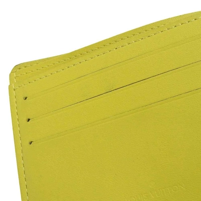 Pre-owned Louis Vuitton Yellow Canvas Wallet  ()