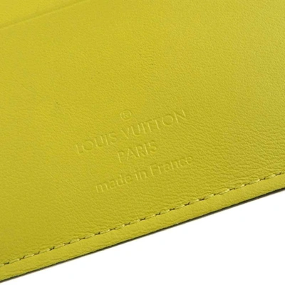 Pre-owned Louis Vuitton Yellow Canvas Wallet  ()