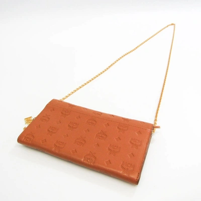 Shop Mcm Brown Leather Wallet  ()
