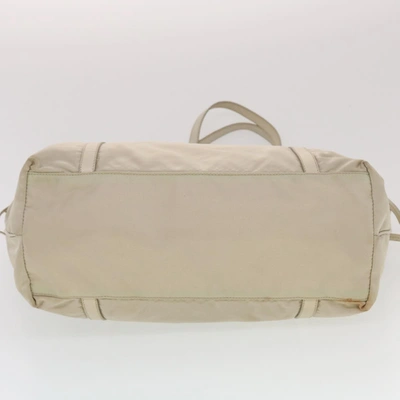 Shop Prada Beige Synthetic Tote Bag ()