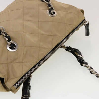 Shop Prada Beige Synthetic Shoulder Bag ()