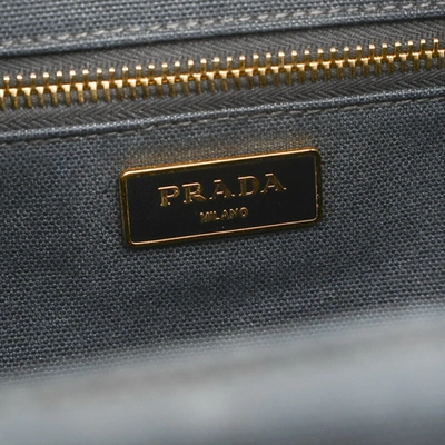 Shop Prada Black Canvas Shoulder Bag ()