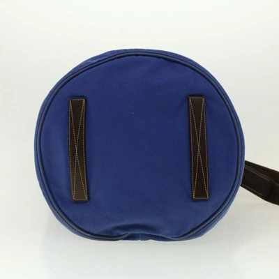 Shop Prada Blue Canvas Shoulder Bag ()