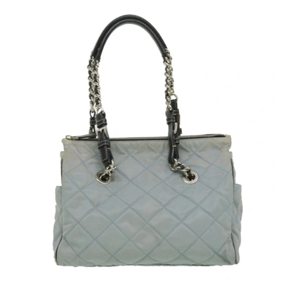 Shop Prada Blue Synthetic Shoulder Bag ()