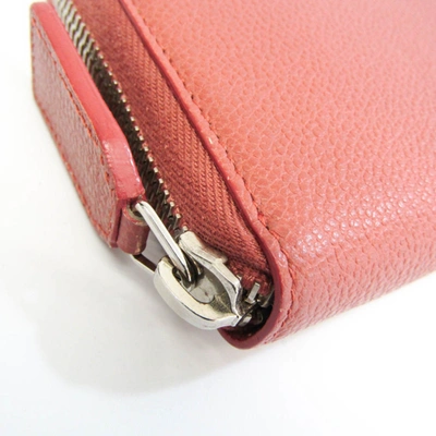Shop Saint Laurent Orange Leather Wallet  ()