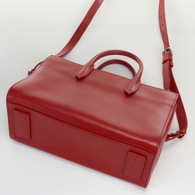 Saint Laurent Sac De Jour Red Leather Handbag ()
