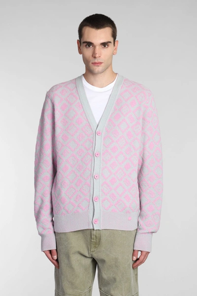 Shop Acne Studios Cardigan In Rose-pink Wool