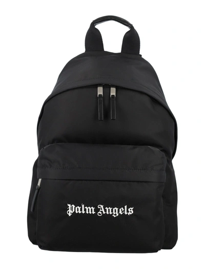 Shop Palm Angels Logo Backpack In Black