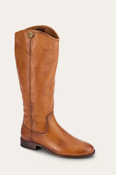 Shop The Frye Company Frye Melissa Button 2 Wide Calf Tall Boots In Whiskey
