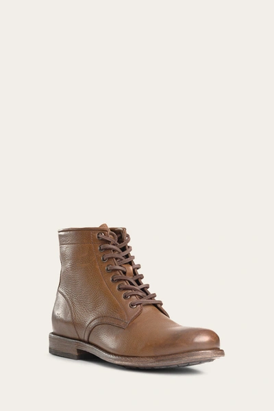 Shop The Frye Company Frye Tyler Lace-up Boots In Cognac