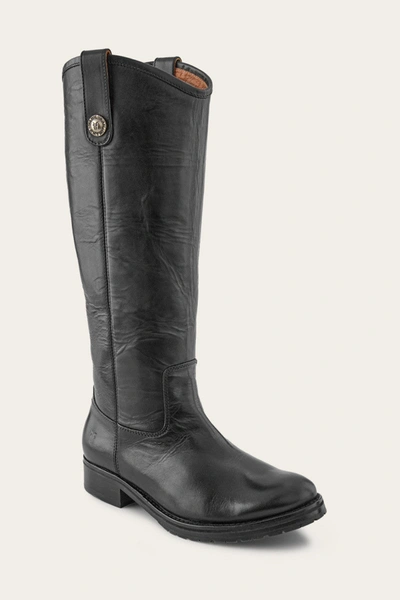 Shop The Frye Company Frye Melissa Double Sole Button Lug Tall Boots In Black