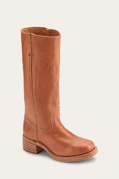 Shop The Frye Company Frye Campus 14l Tall Boots In Saddle