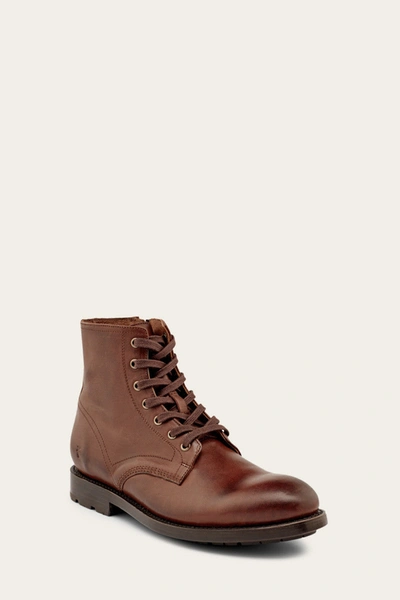 Shop The Frye Company Frye Bowery Lace-up Boots In Brown