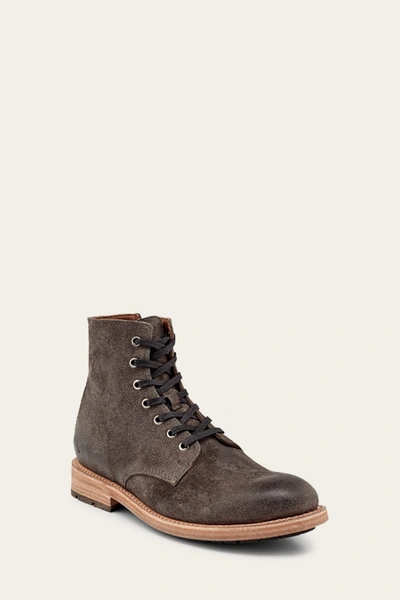 Shop The Frye Company Frye Bowery Lace-up Boots In Grey
