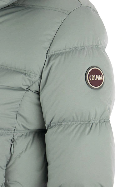Shop Colmar Expert - Short Down Jacket In Water Green
