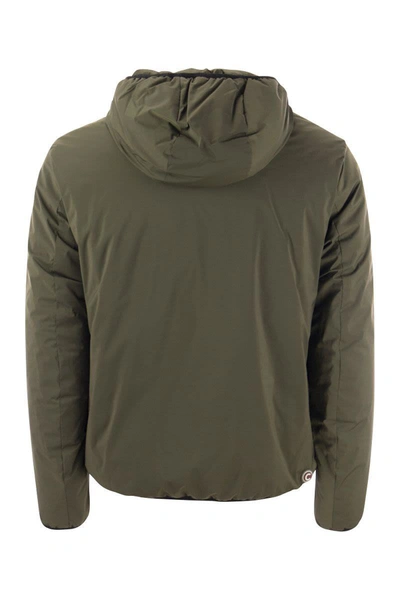 Shop Colmar Otherwise - Hooded Jacket In Stretch Fabric In Military Green