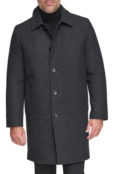Shop Andrew Marc Anholt Water Resistant Coat In Charcoal