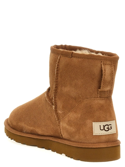 Shop Ugg Classic Mini' Ankle Boots Boots, Ankle Boots Brown