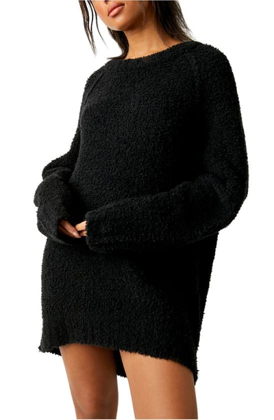 Shop Free People Teddy Sweater Tunic In Black