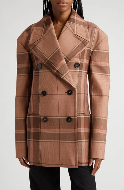 Stella mccartney plaid coat sale