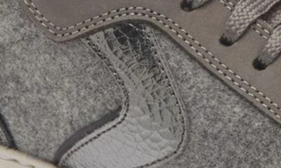 Voile Blanche Lipari Genuine Shearling Lined Sneaker In Anthracite Black