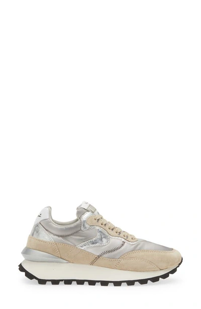 Shop Voile Blanche Qwark Hype Sneaker In Beige Grey