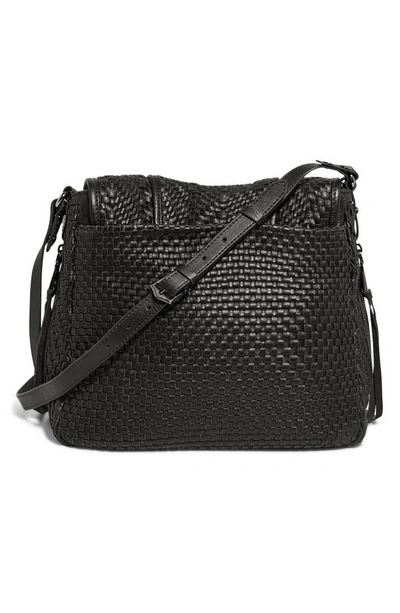 Shop Aimee Kestenberg All For Love Woven Leather Shoulder Bag In Black