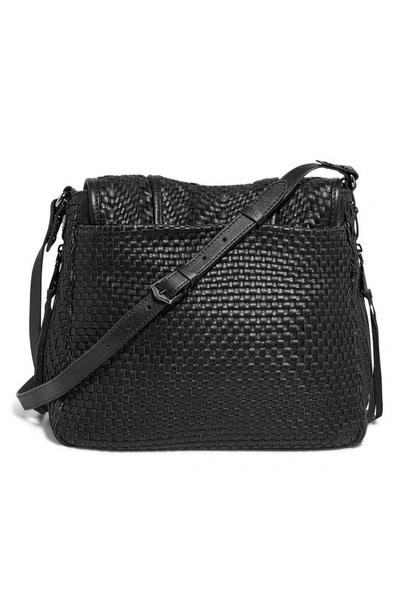 Aimee Kestenberg All For Love Woven Leather Shoulder Bag In Black