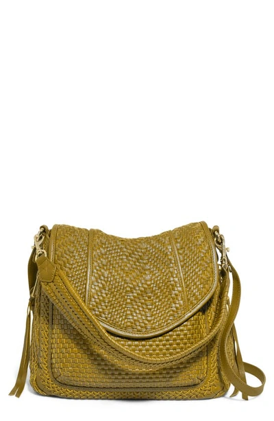 Shop Aimee Kestenberg All For Love Woven Leather Shoulder Bag In Cumin