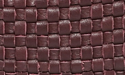 Shop Aimee Kestenberg Mini All For Love Woven Leather Crossbody Bag In True Plum