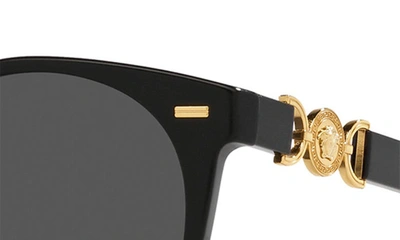Shop Versace 55mm Phantos Sunglasses In Black