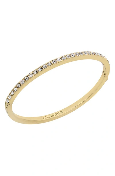 Shop Allsaints Crystal Hinge Bangle Bracelet