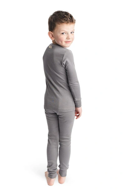 Shop L'ovedbaby Two-piece Organic Cotton Pajamas In Gray